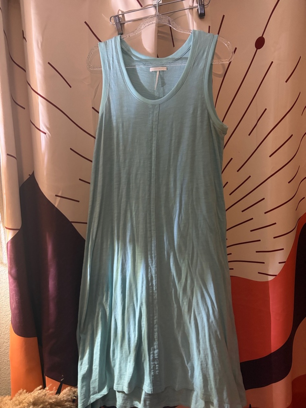 Sleeveless Light Blue Midi Dress - Brand Unspecified